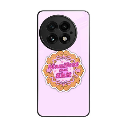 Manifestor back phone cover | glass case for oneplus 13
