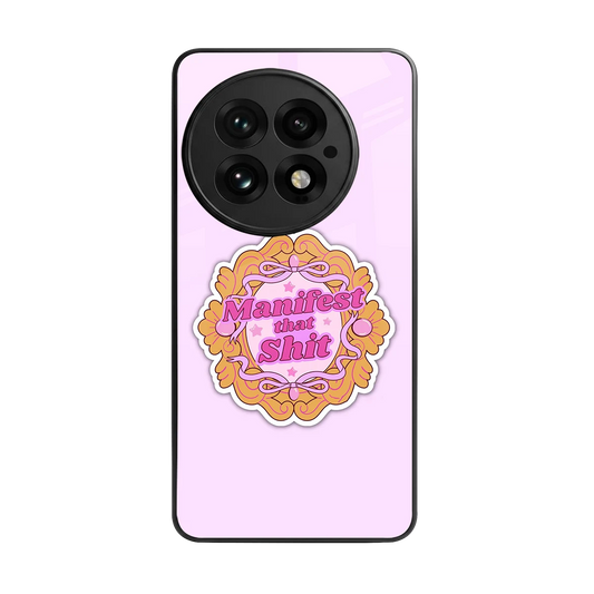 Manifestor back phone cover | glass case for oneplus 13