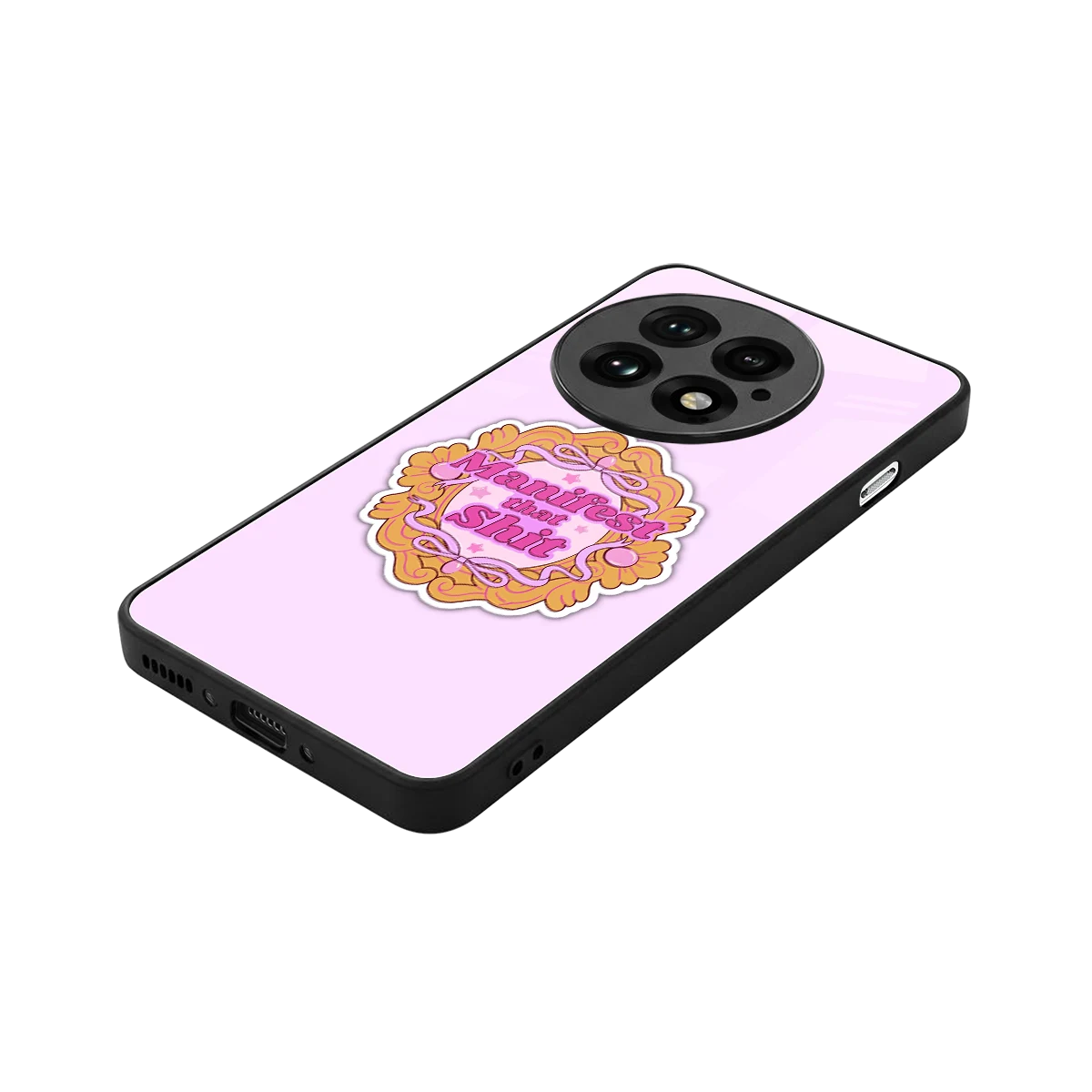 Manifestor stylish phone case for oneplus 13 | glossy glass and slim fit