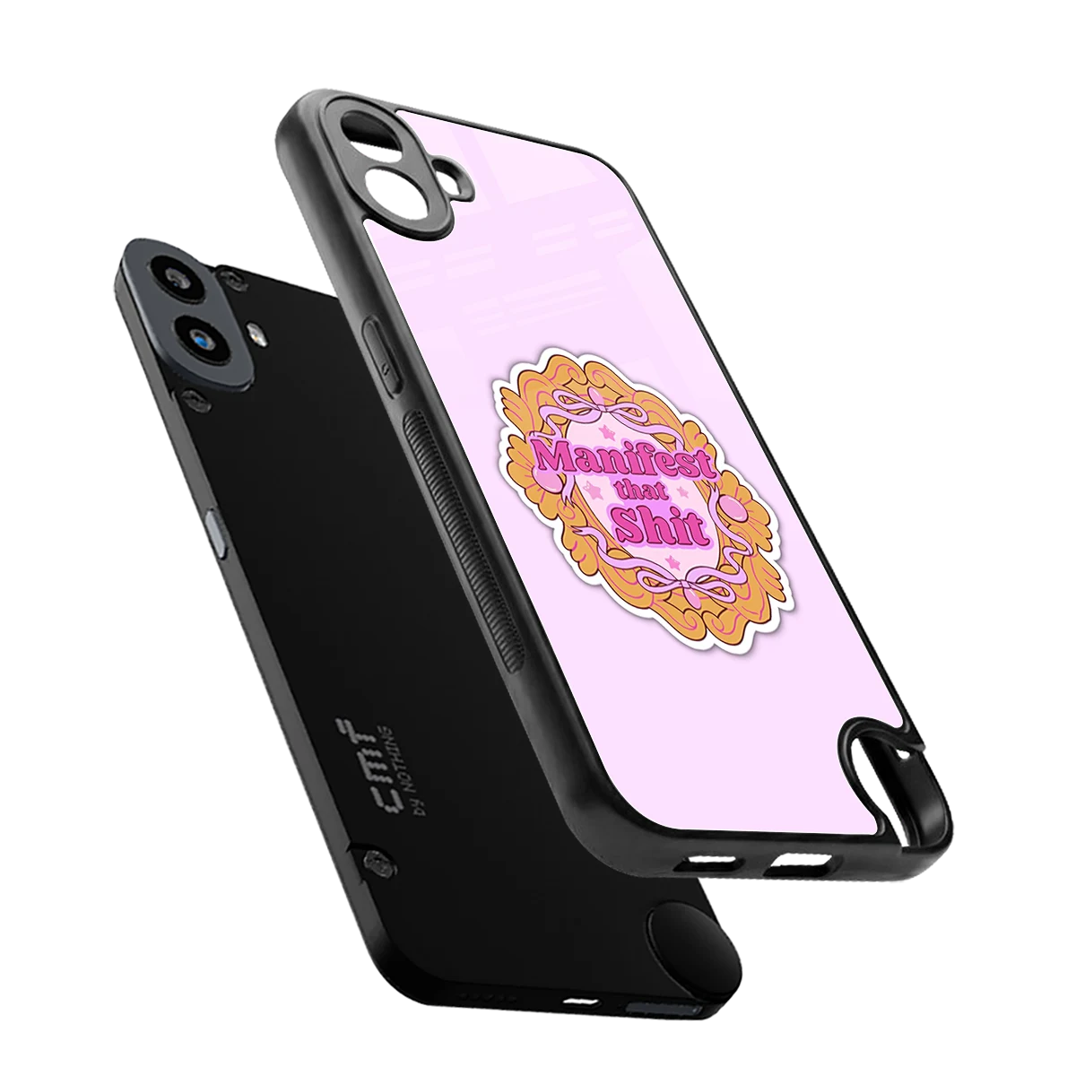 Manifestor sleek cmf nothing phone 1 cover with tempered glass back and TPU edges