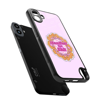 Manifestor sleek cmf nothing phone 1 cover with tempered glass back and TPU edges