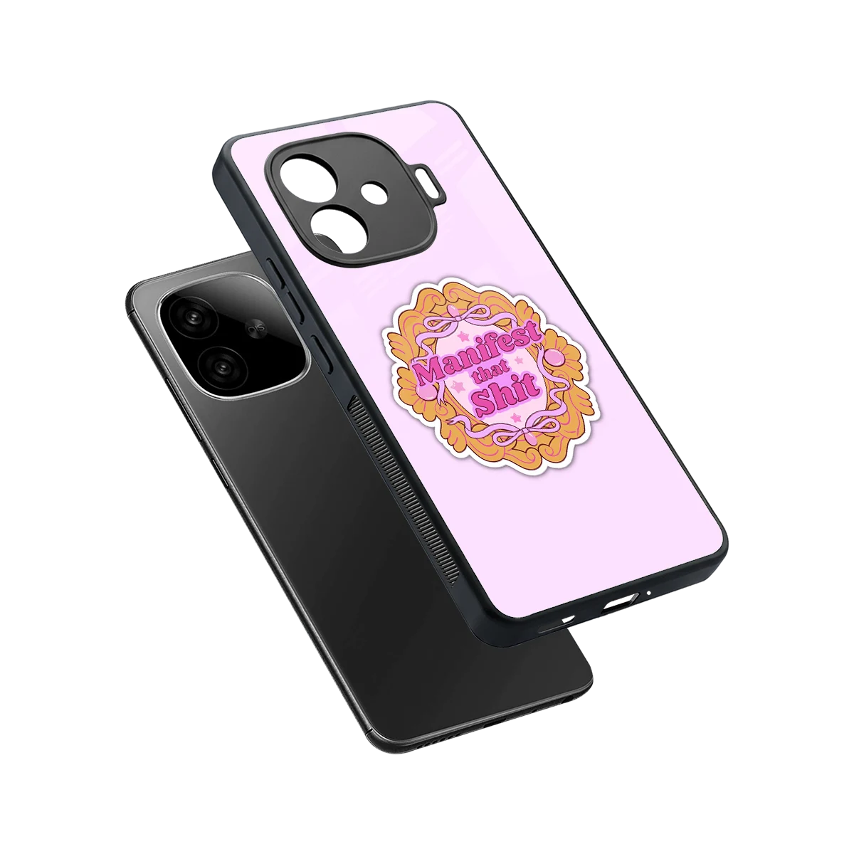 Manifestor sleek iqoo neo 10r 5g cover with tempered glass back and TPU edges