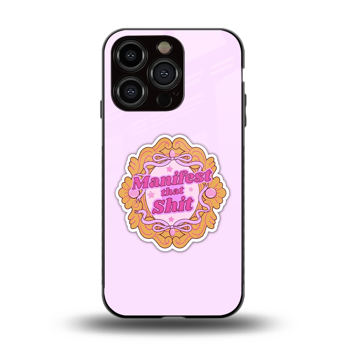 Manifestor back phone cover | glass case for iphone 13 pro