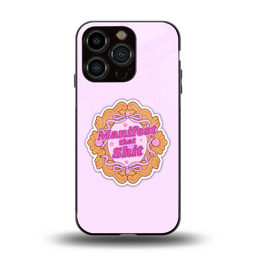Manifestor back phone cover | glass case for iphone 13 pro