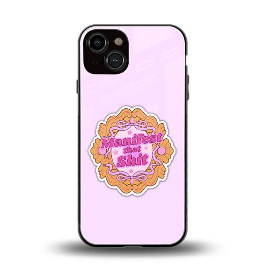 Manifestor back phone cover | glass case for iphone 13