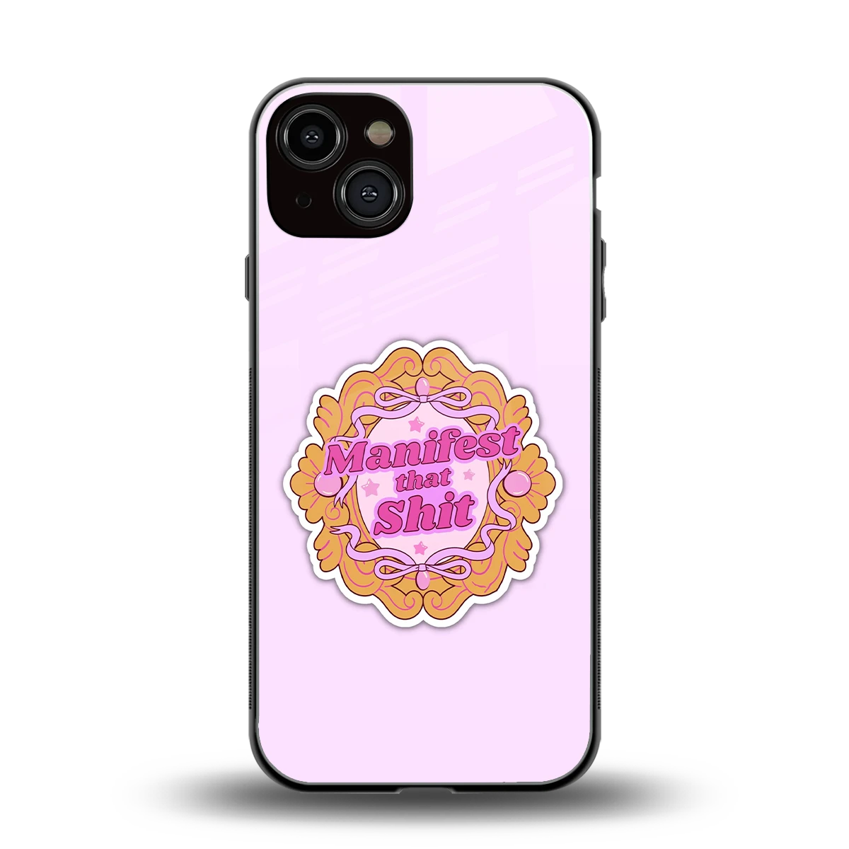 Manifestor back phone cover | glass case for iphone 14