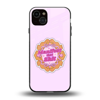 Manifestor back phone cover | glass case for iphone 14 plus