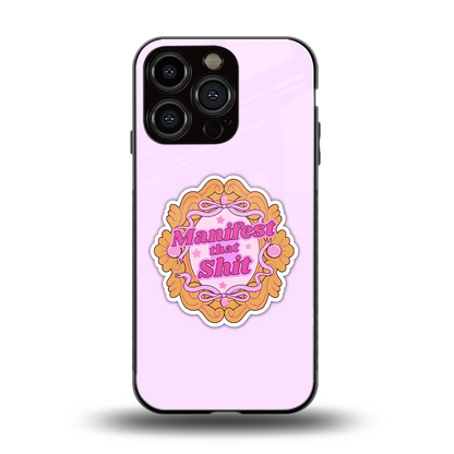 Manifestor back phone cover | glass case for iphone 16 pro