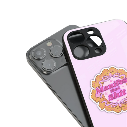 Manifestor stylish phone case for iphone 12 | glossy glass and slim fit