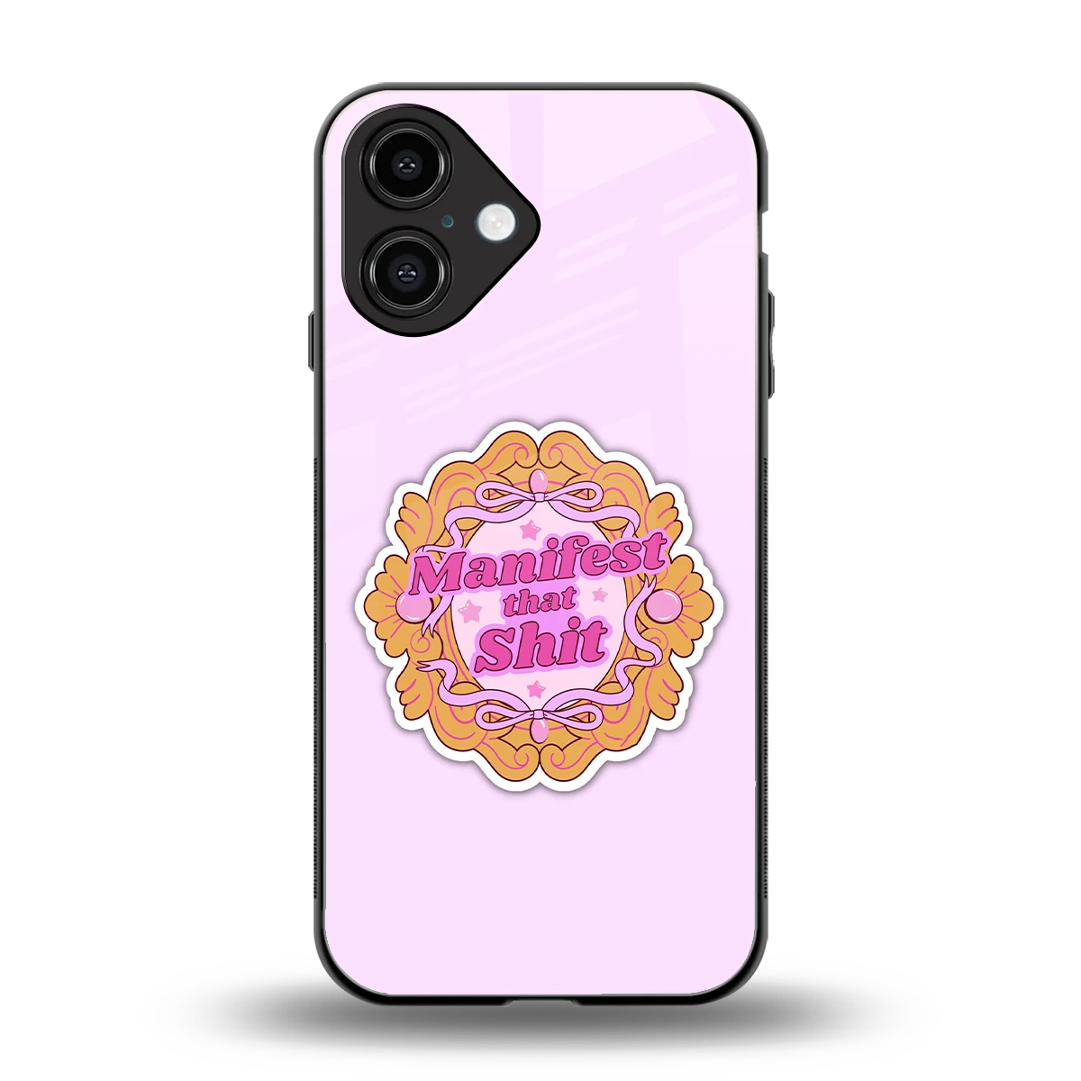 Manifestor back phone cover | glass case for iphone 16