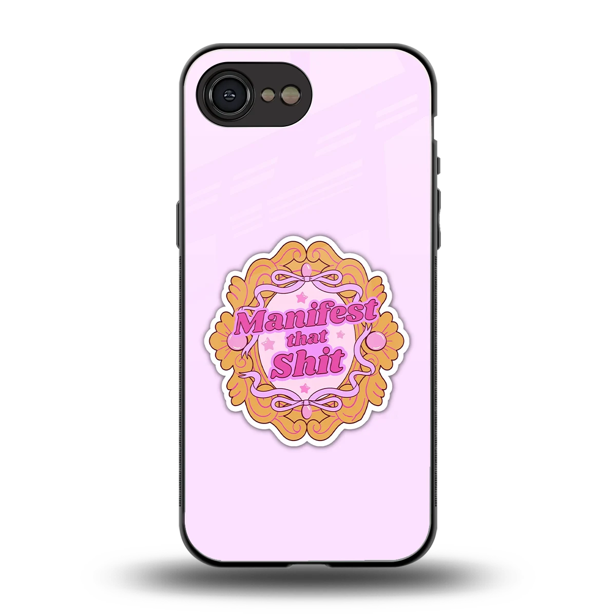 Manifestor back phone cover | glass case for iphone 16e