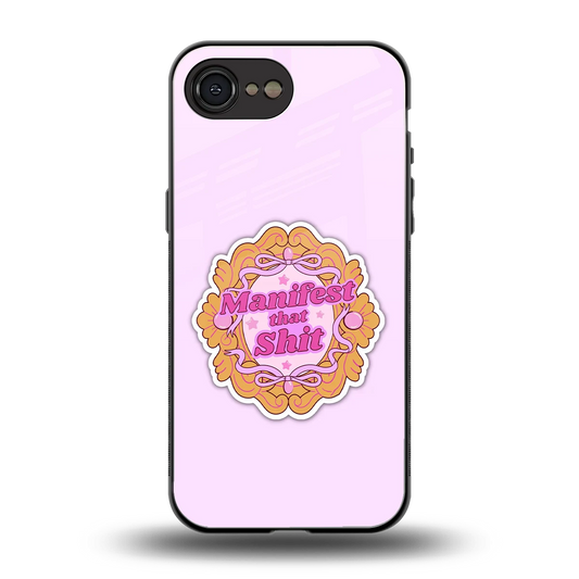 Manifestor back phone cover | glass case for iphone 17e