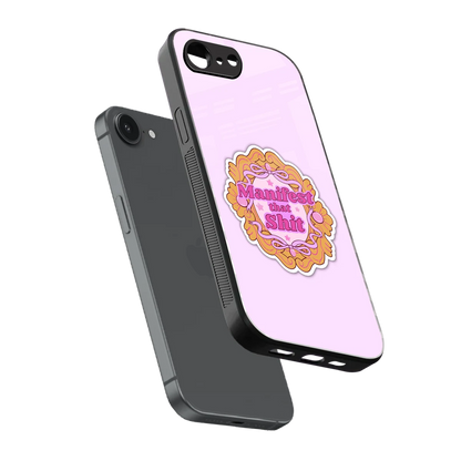 Manifestor sleek iphone 17e cover with tempered glass back and TPU edges