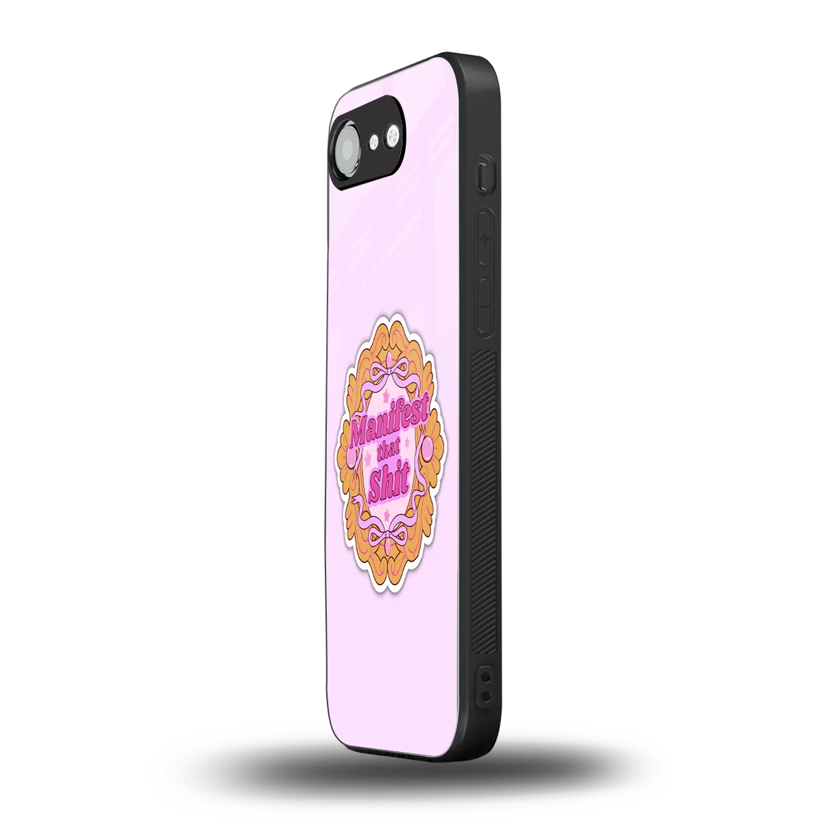 Manifestor iphone 16e mobile cover | shockproof glass phone case