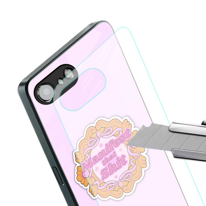 Manifestor stylish phone case for iphone 17e | glossy glass and slim fit