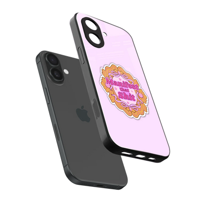 Manifestor sleek iphone 17 cover with tempered glass back and TPU edges