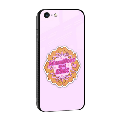 Manifestor sleek iphone 6 cover with tempered glass back and TPU edges