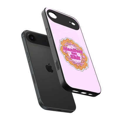 Manifestor sleek iphone air cover with tempered glass back and TPU edges