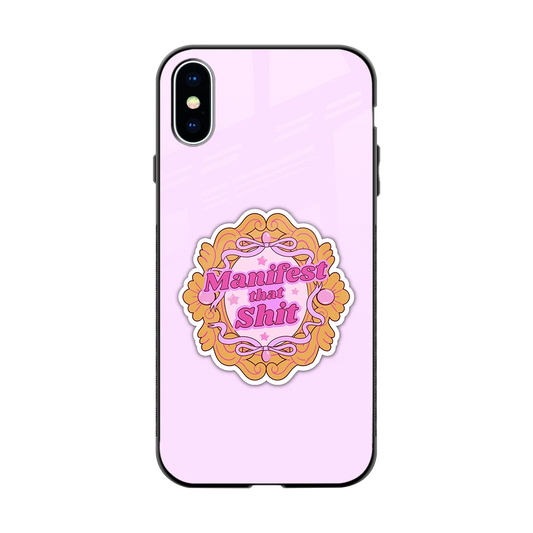 Manifestor back phone cover | glass case for iphone x