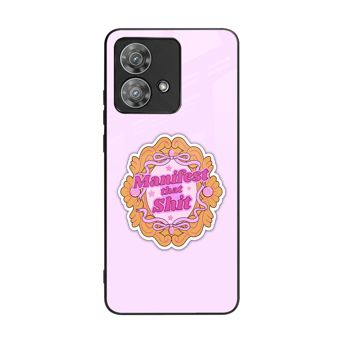 Manifestor back phone cover | glass case for motorola edge 40 neo 5g