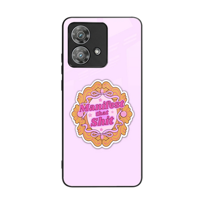 Manifestor back phone cover | glass case for motorola edge 40 neo 5g