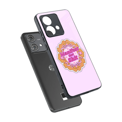 Manifestor sleek motorola edge 40 neo 5g cover with tempered glass back and TPU edges