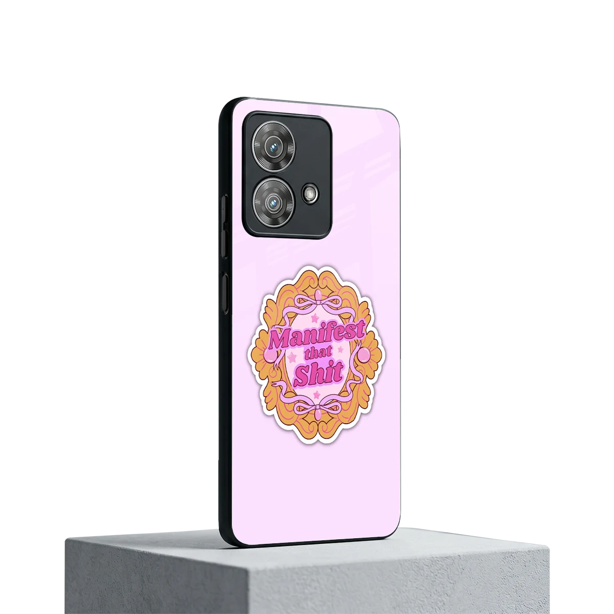 Manifestor motorola edge 40 neo 5g mobile cover | shockproof glass phone case