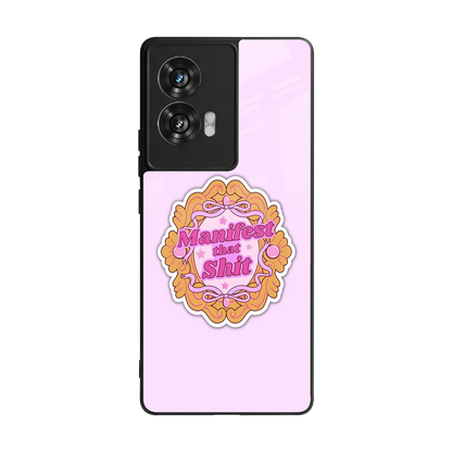 Manifestor back phone cover | glass case for motorola edge 50 fusion