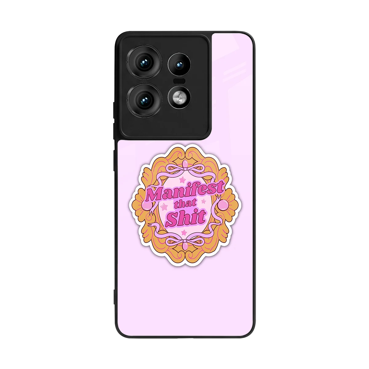 Manifestor back phone cover | glass case for motorola edge 50 pro