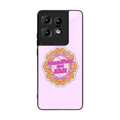 Manifestor back phone cover | glass case for motorola edge 50 pro