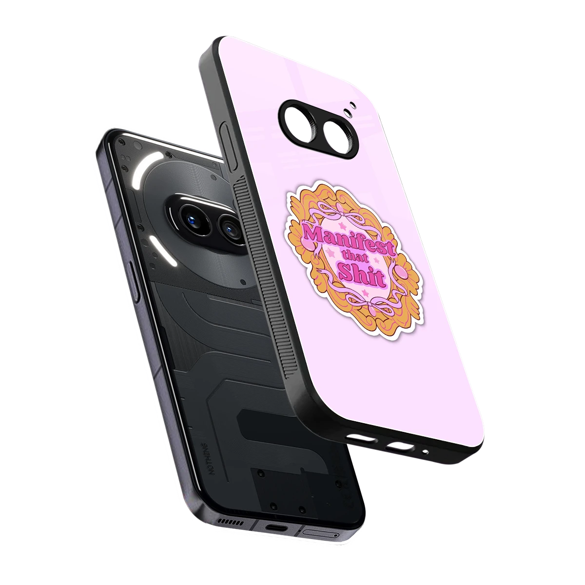 Manifestor sleek nothing phone 2a plus cover with tempered glass back and TPU edges
