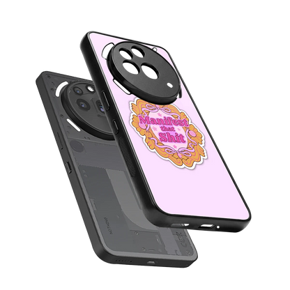 Manifestor sleek nothing phone 3a pro cover with tempered glass back and TPU edges