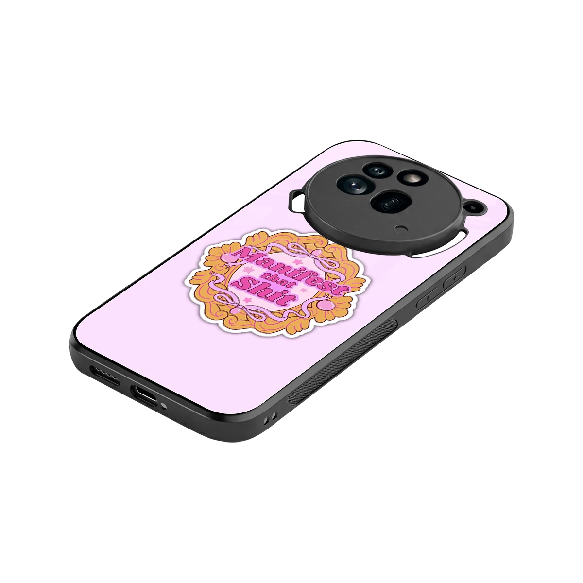 Manifestor stylish phone case for nothing phone 3a pro | glossy glass and slim fit