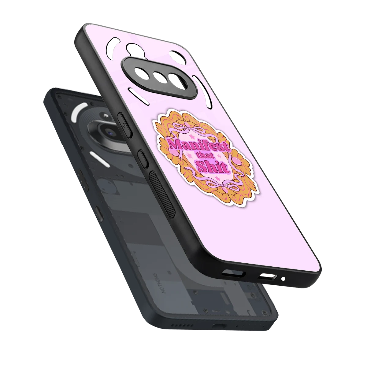 Manifestor sleek nothing phone 3a cover with tempered glass back and TPU edges
