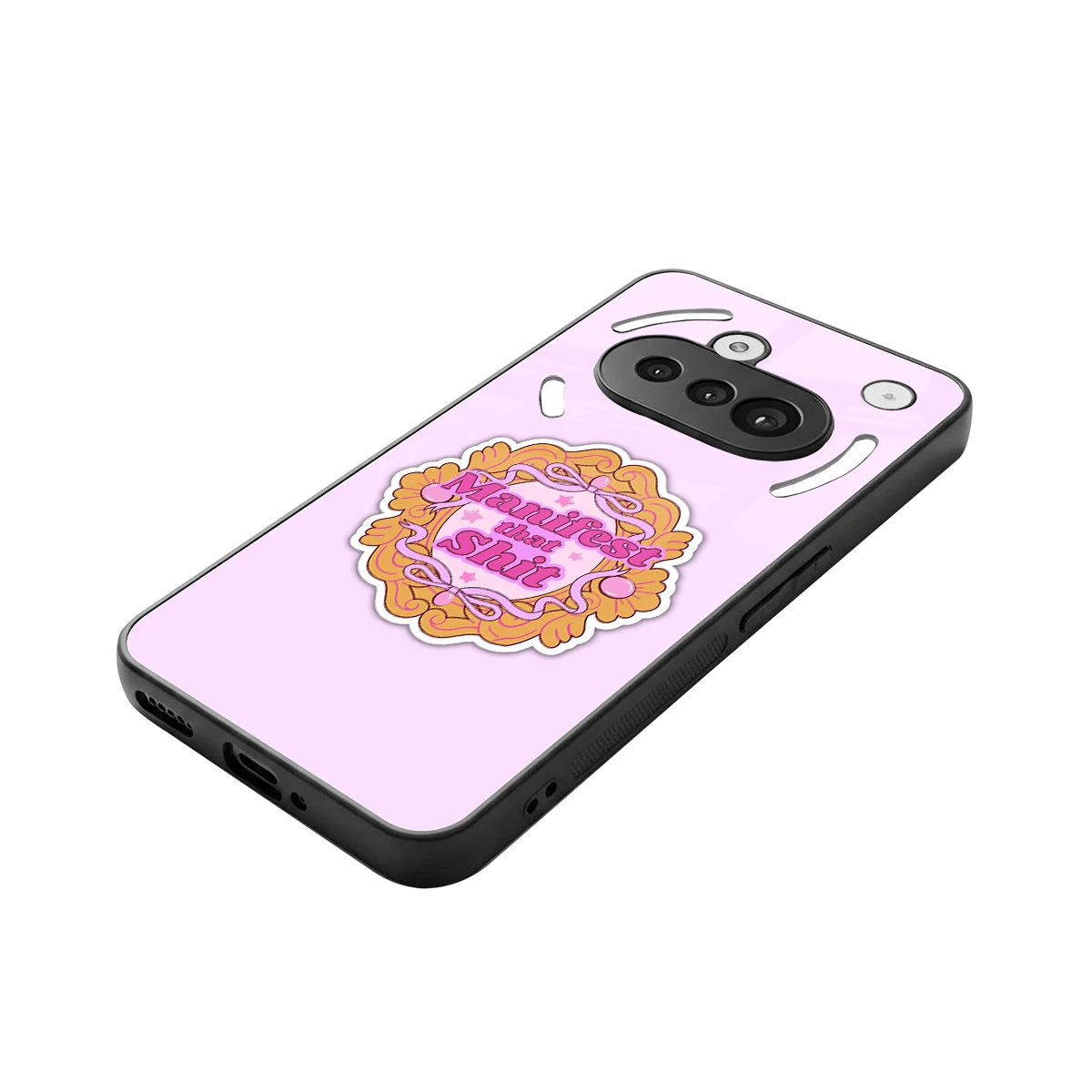 Manifestor stylish phone case for nothing phone 3a | glossy glass and slim fit