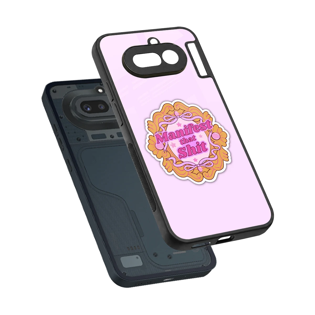 Manifestor sleek nothing phone 4a cover with tempered glass back and TPU edges