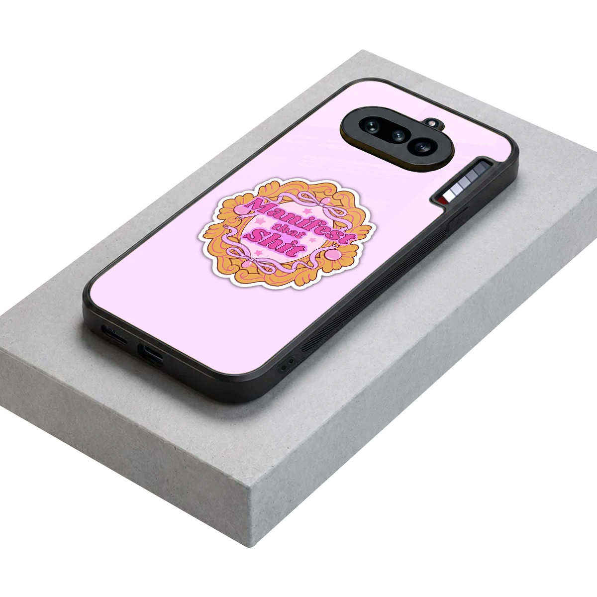 Manifestor stylish phone case for nothing phone 4a | glossy glass and slim fit
