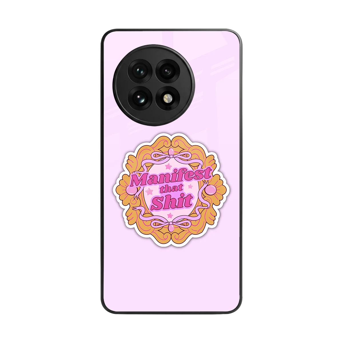 Manifestor back phone cover | glass case for oneplus 13r