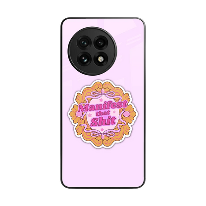 Manifestor back phone cover | glass case for oneplus 13r