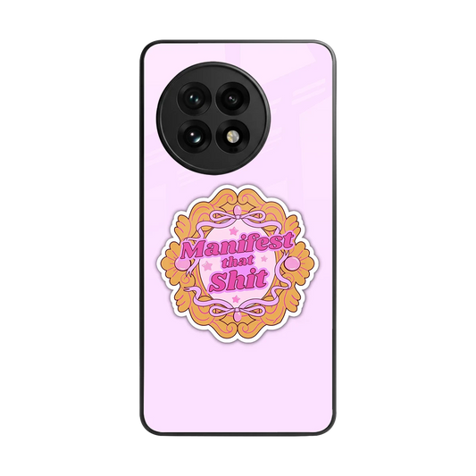 Manifestor back phone cover | glass case for oneplus 13r