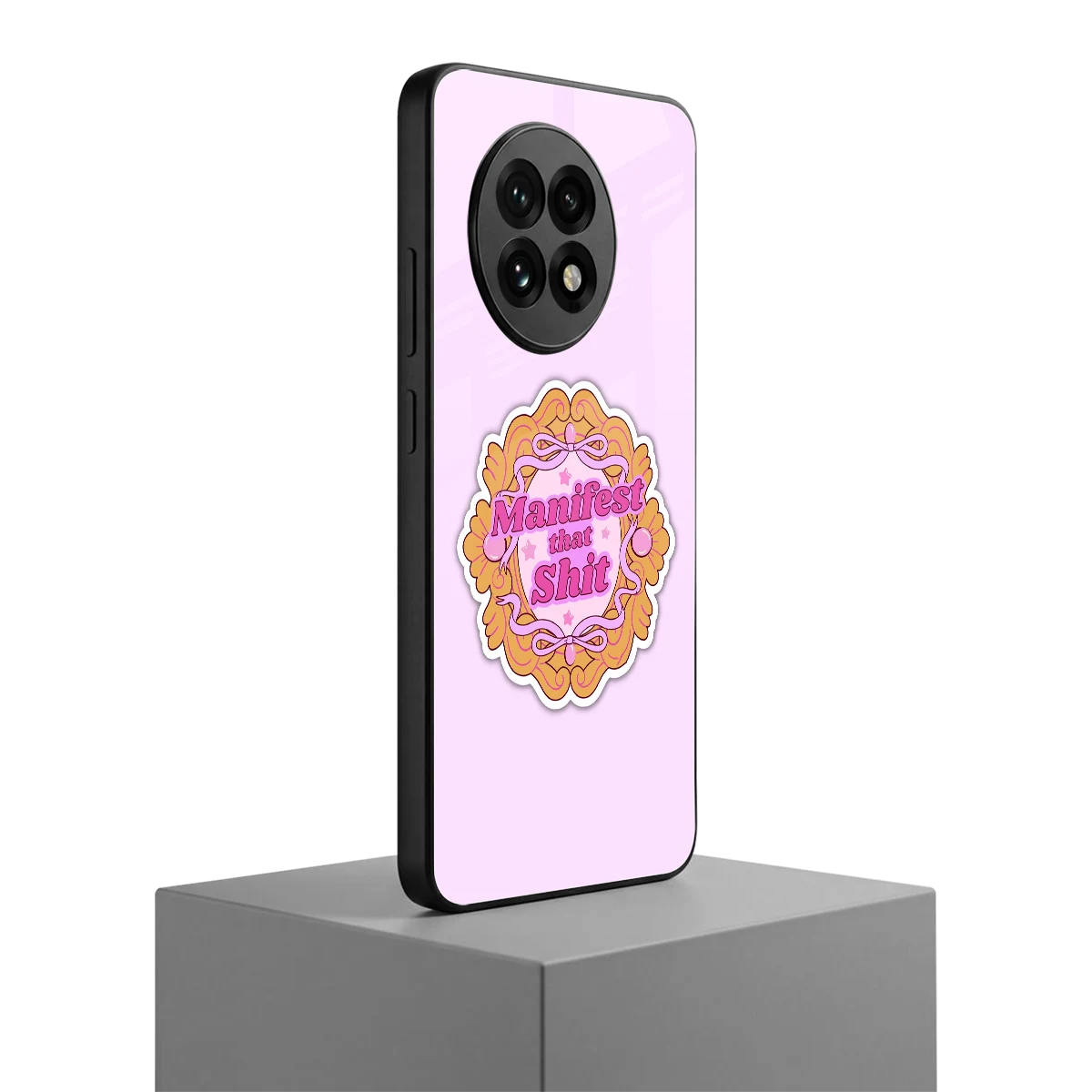 Manifestor oneplus 13r mobile cover | shockproof glass phone case