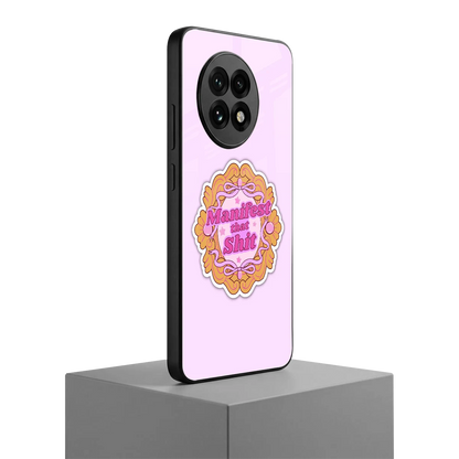 Manifestor oneplus 13r mobile cover | shockproof glass phone case