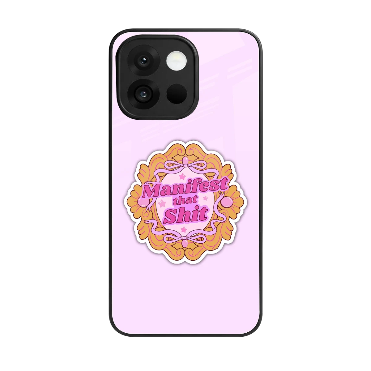 Manifestor back phone cover | glass case for oneplus 13s