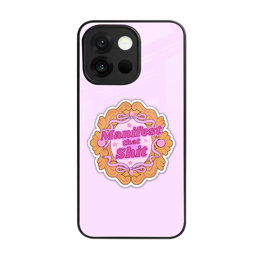 Manifestor back phone cover | glass case for oneplus 13s