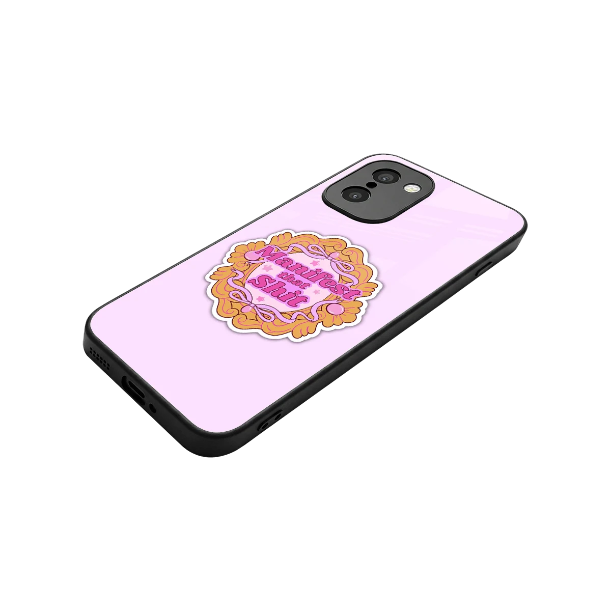 Manifestor stylish phone case for oneplus 15r | glossy glass and slim fit
