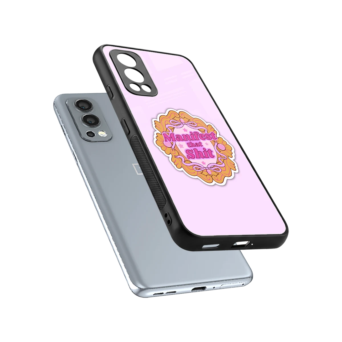 Manifestor sleek oneplus nord 2 cover with tempered glass back and TPU edges