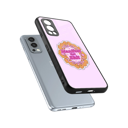 Manifestor sleek oneplus nord 2 cover with tempered glass back and TPU edges