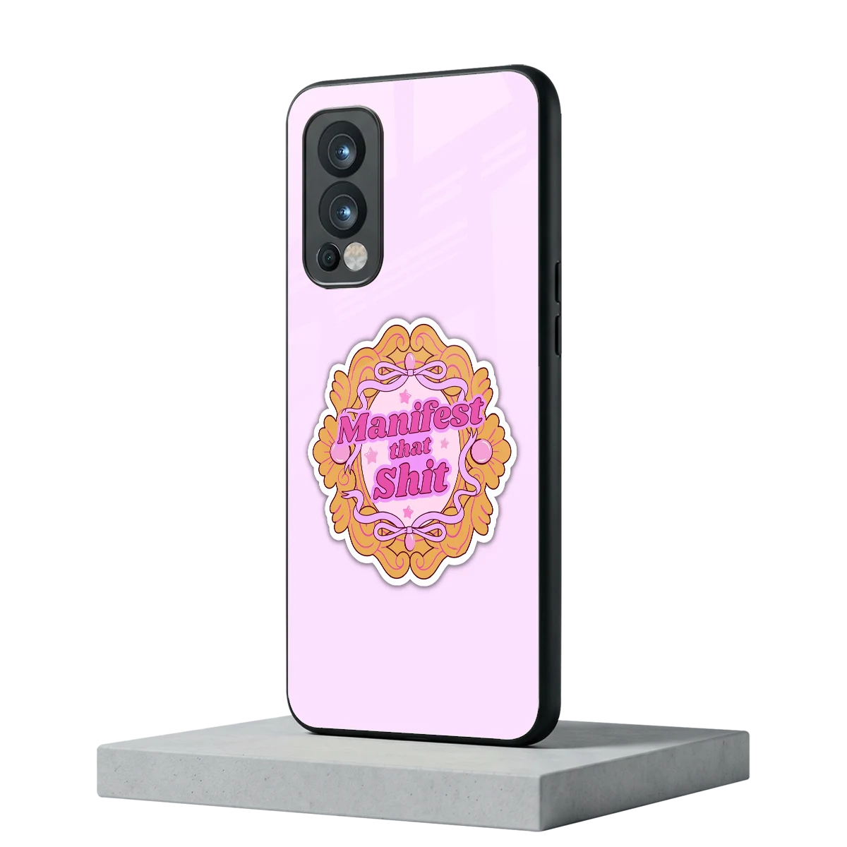 Manifestor oneplus nord 2 mobile cover | shockproof glass phone case