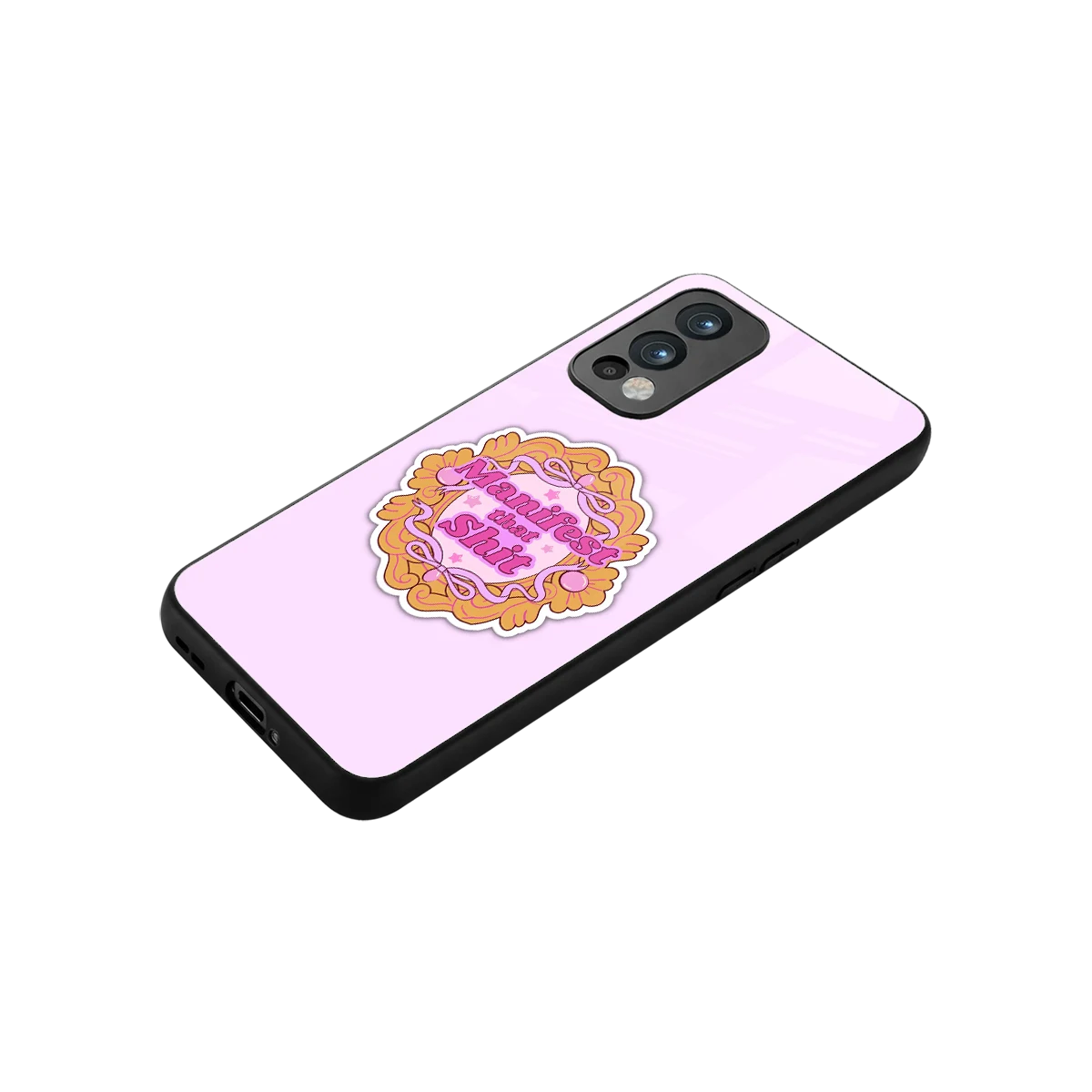 Manifestor stylish phone case for oneplus nord 2 | glossy glass and slim fit