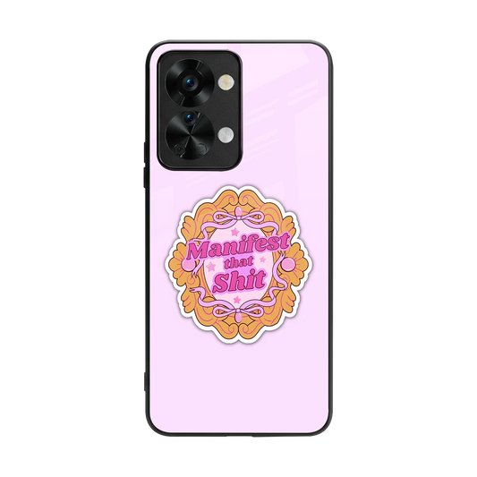 Manifestor back phone cover | glass case for oneplus nord 2t